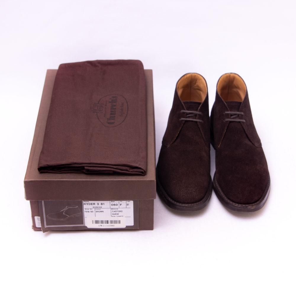 チャーチ RYDER3(ライダー3)チャッカブーツ ブラウン カストロスエード