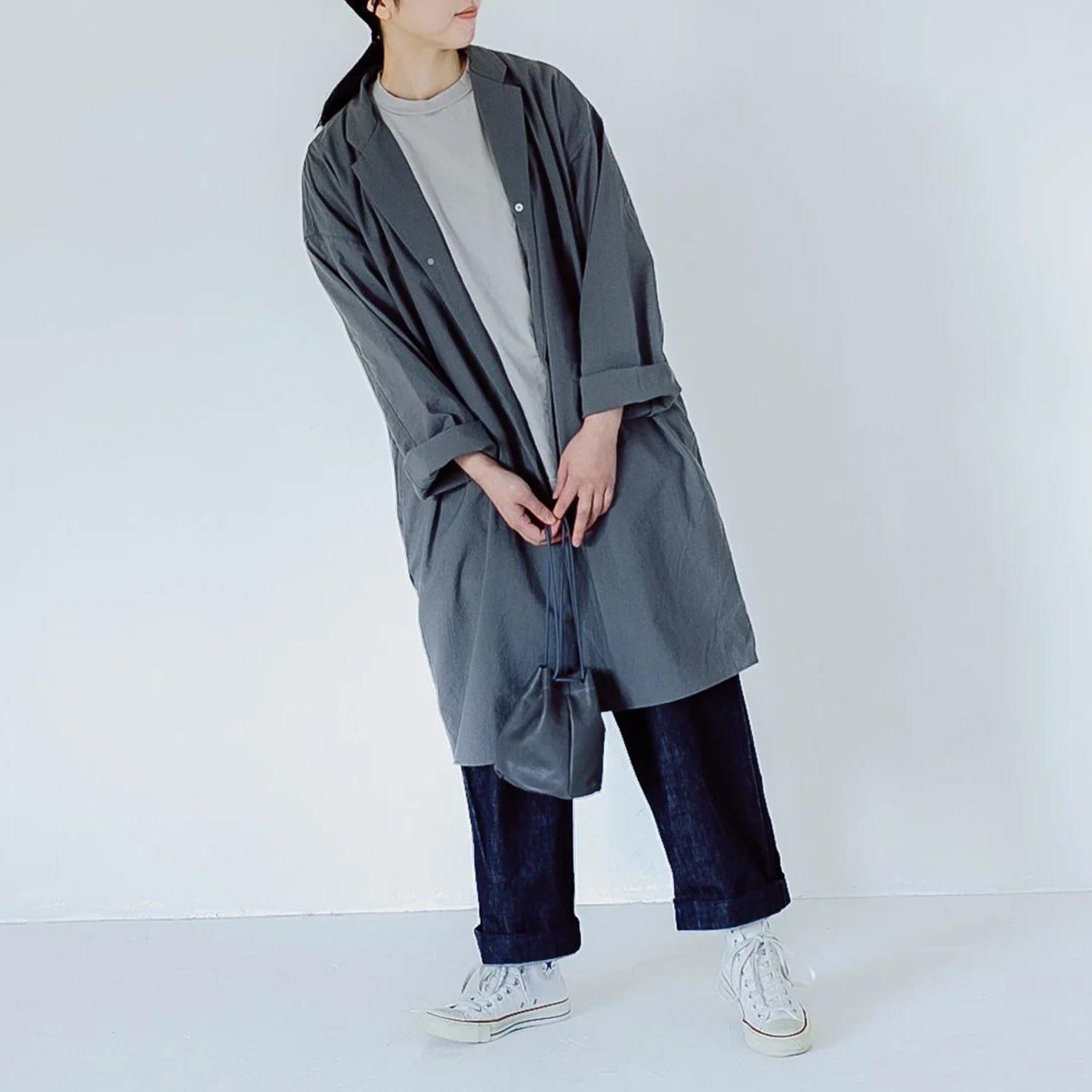 MUYA Nylon livery coat Tailored collar - LADER