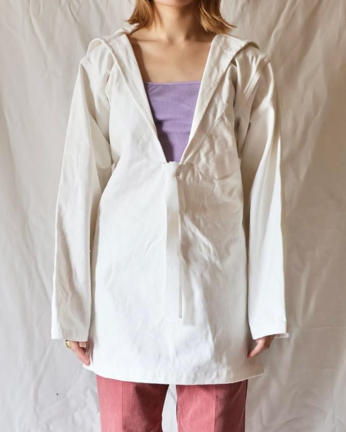 FUMIKA UCHIDA： CANVAS SAILOR TOP - OFF WHITE - ORANN ONLINE SHOP