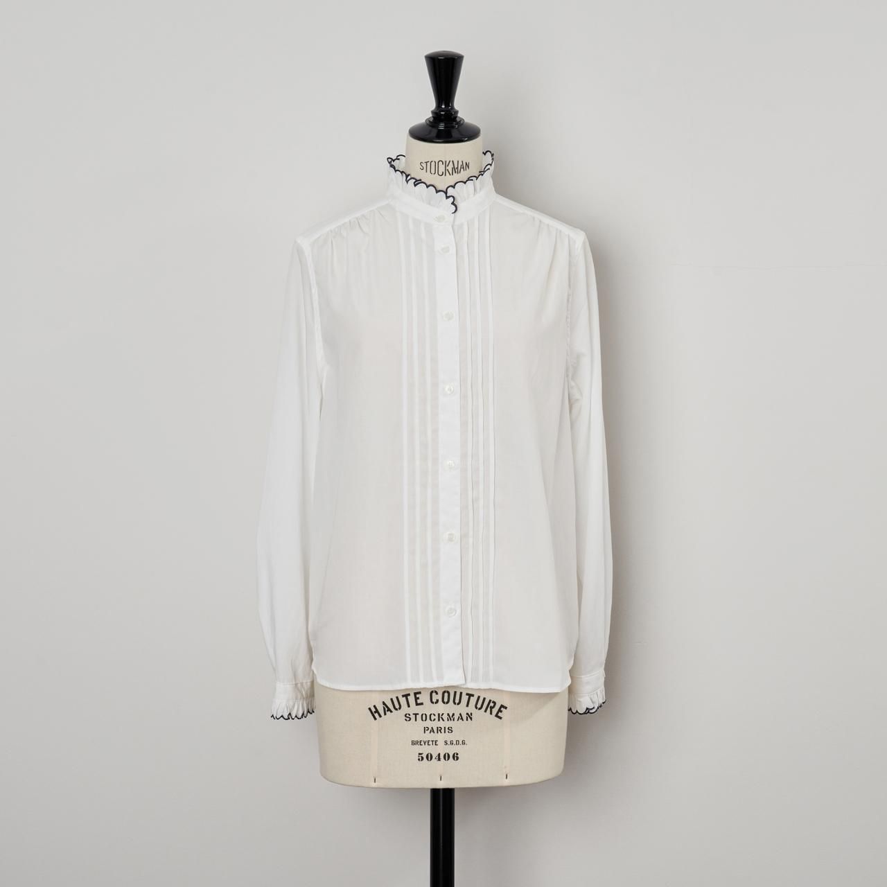 SINME スカラエンブロイダリーシャツ M 洗える ウォッシャブル SINME