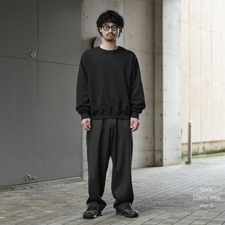 アワサ awasa 26ss クルーネックスウェットスーピマエイジングコットン