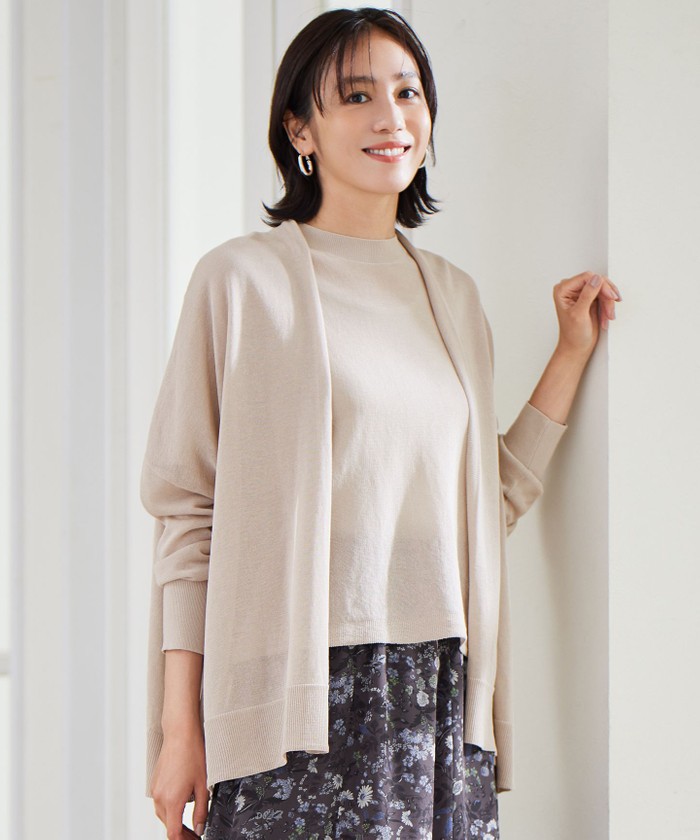 ベージュ系｜カーディガン｜自由区 (Lサイズ)(ジユウクエル)｜阪急