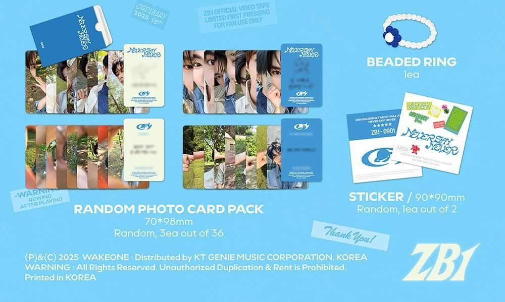 ZEROBASEONE - NEVER SAY NEVER / 1ST FULL ALBUM (PHOTOBOOK Ver.)