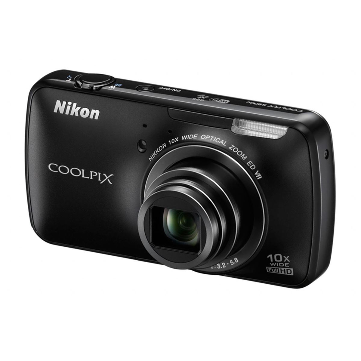 ニコン、Androidを搭載した高倍率タッチデジカメ「COOLPIX S800c