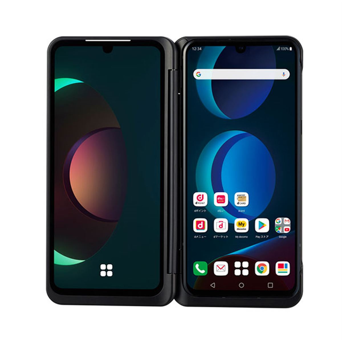 ドコモ、6.8型有機EL×2画面対応の5Gスマホ「LG V60 ThinQ 5G L-51A