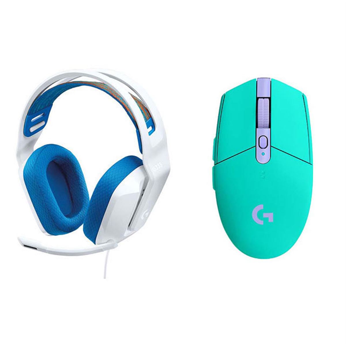 ロジクール、有線ヘッドセット「G335」と無線マウス「G304 ミント」を