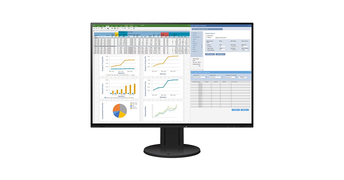 EIZO、デイジーチェーン接続に対応した24.1型液晶「FlexScan EV2457