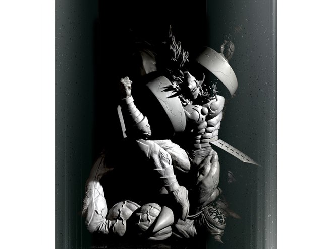 キン肉マン史上初、悪魔将軍の「神威の断頭台」を再現した全高40cmの