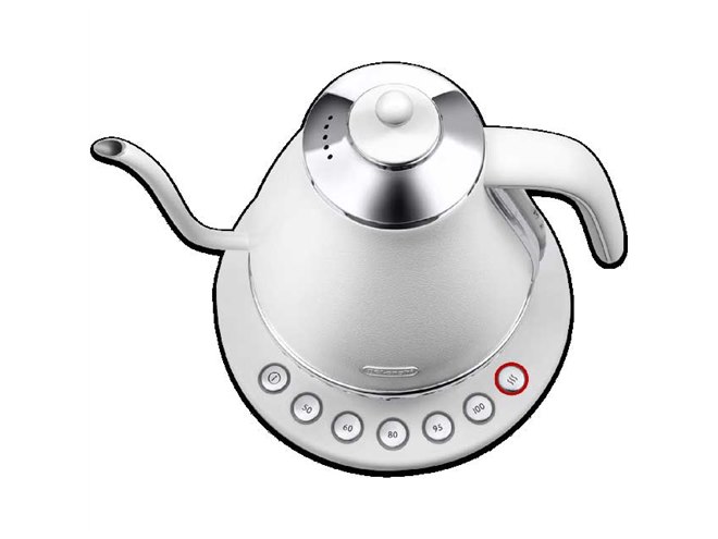 デロンギ、5段階の温度設定機能が付いた「アイコナ カフェケトル