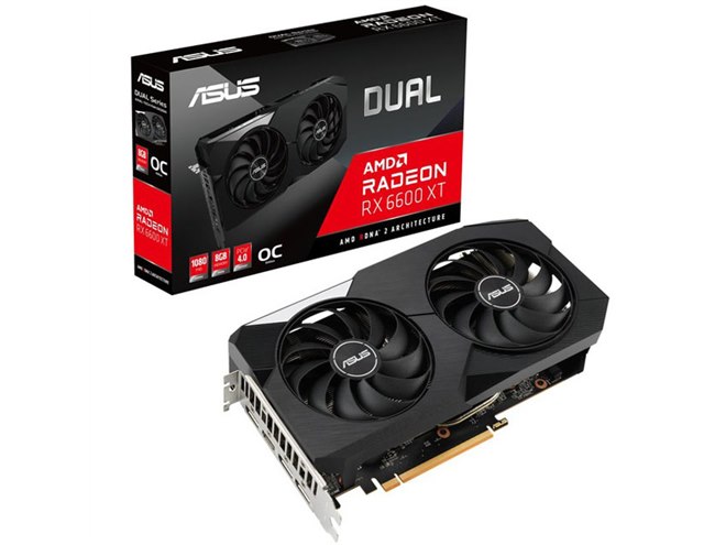 ASUS、デュアルファン採用の「Radeon RX 6600 XT」ビデオカード2種