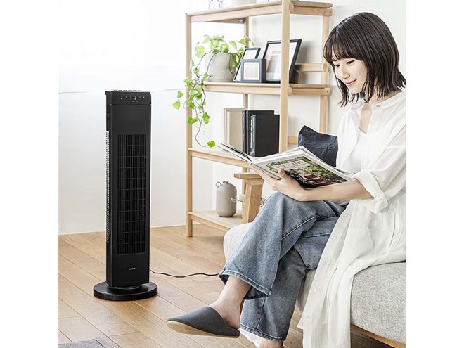 ツインバード、外して水洗いできるタワーファン「EF-D914B」 - 価格.com