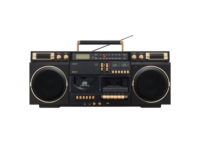 80年代に流行した「ビッグCDラジカセ」を再現、幅約67cmのBluetooth