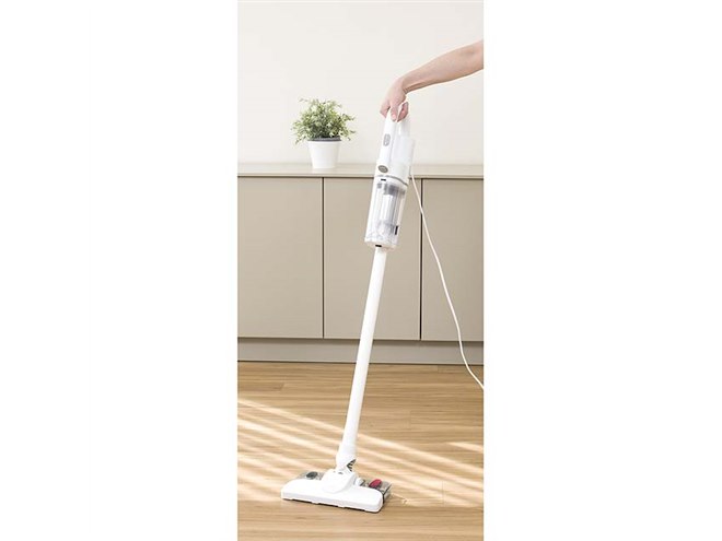 CCP、水拭きも可能な「コード式スティッククリーナー 水ぶきプラス