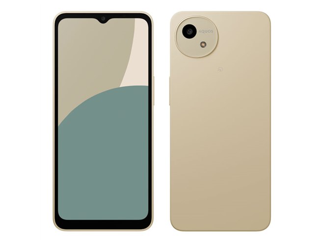 シャープ、画面に強化ガラスを採用した約6.6型ベーシックスマホ「AQUOS