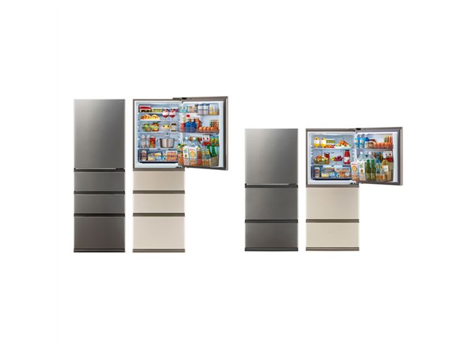 AQUA、インバーター搭載で省エネ設計の362L/262L冷凍冷蔵庫「FREEZIA＋