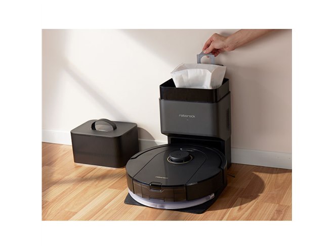 吸引＆水拭きに対応、自動ゴミ収集ドック付きロボット掃除機「Roborock