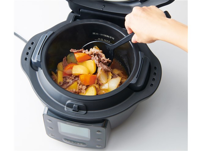 シャープ、ほったらかしで自動調理「ヘルシオ ホットクック」新ライン