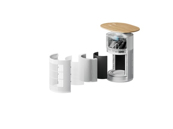 SwitchBot、360度吸気や空気質がわかる4色ライトを採用した空気清浄機2