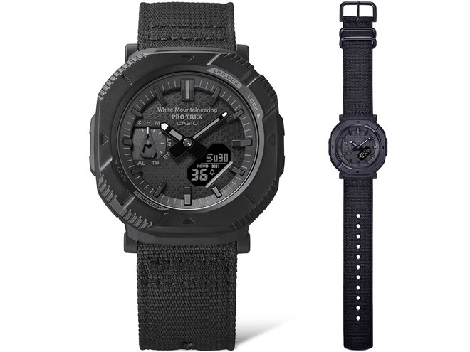カシオ、White Mountaineeringとコラボしたオールブラックの「PRO TREK