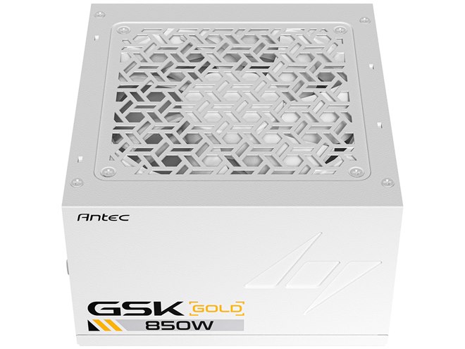 Antec、80PLUS GOLD認証取得の純白850W電源ユニット「Antec GSK850