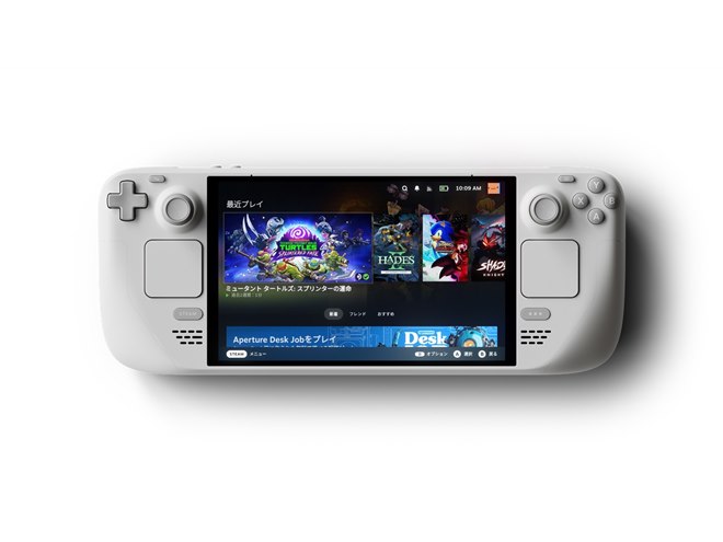 7.4型ポータブルゲーミングPC「Steam Deck OLED」限定版ホワイトが本日