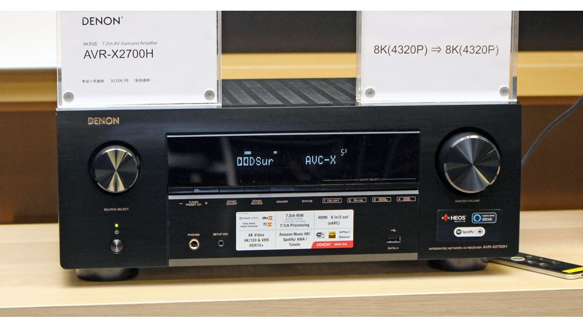 デノンから税込10万円以下で買える8K/60p対応AVアンプ「AVR-X2700H