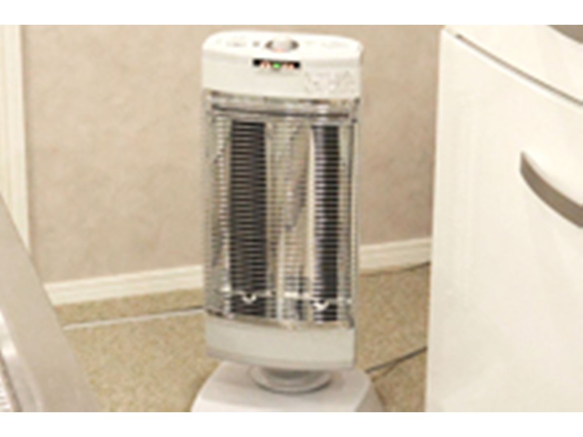 水がかかっても割れない遠赤外線暖房機「セラムヒート」で体の芯から