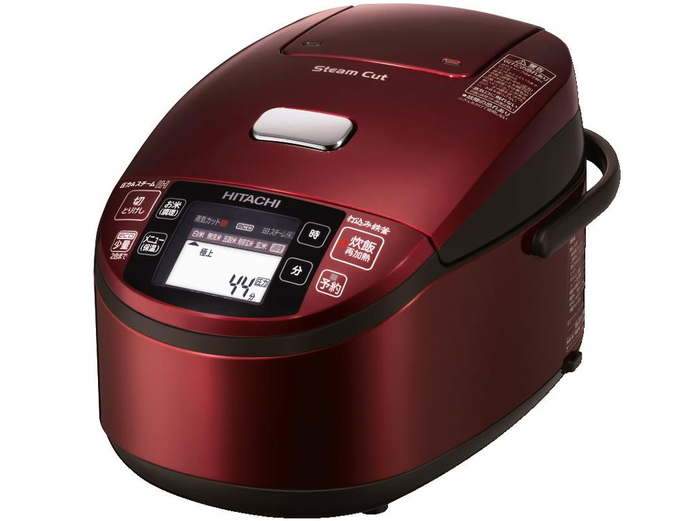 日立 蒸気カット 極上炊き 圧力＆スチーム RZ-SV100K(R) [メタリック