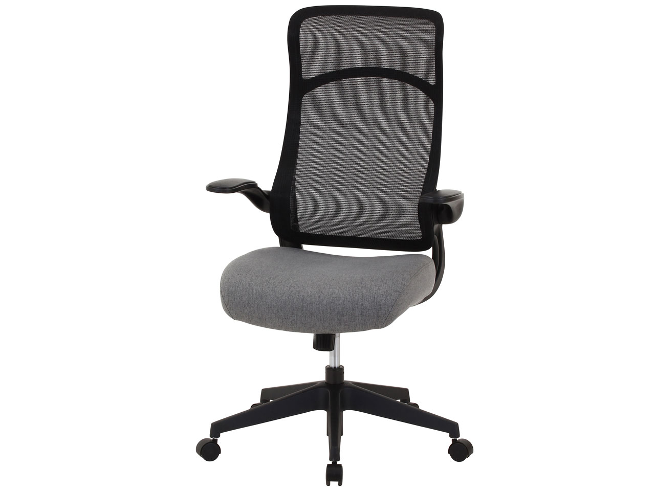 不二貿易 ハイバックアームアップチェア ブレンダ BK 37905 [ブラック