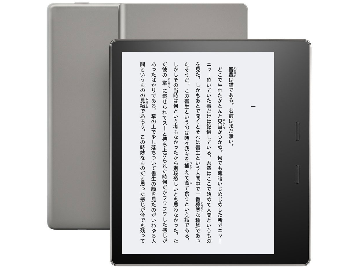 Amazon Kindle Oasis Wi-Fi バッテリー内蔵レザーカバー付属