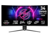 MSI、UWQHD/240Hz/応答速度0.5msの34型湾曲ゲーミングモニター「MPG