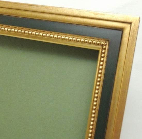 アンジュ 金+緑 F20号 油彩額縁 アクリル板仕様【大型商品※送料別途お