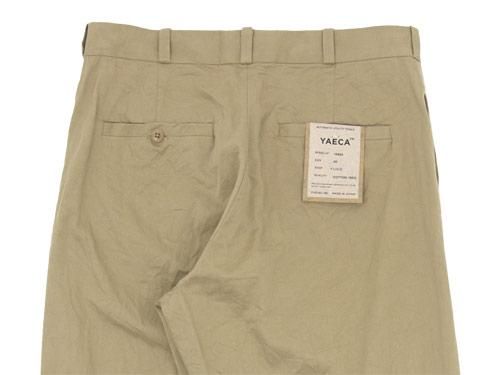 YAECA チノパン ワイド KHAKI 〔メンズ〕 【18604】 YAECA通販・取扱い