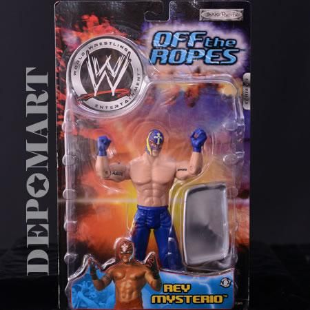WWE・レイ・ミステリオ「OFF THE ROPES」フィギュア（青マスク