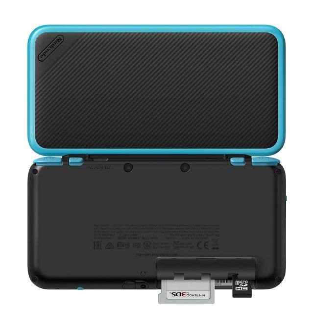 中古]北米版 Newニンテンドー2DS XL ブラック ターコイズ New Nintendo