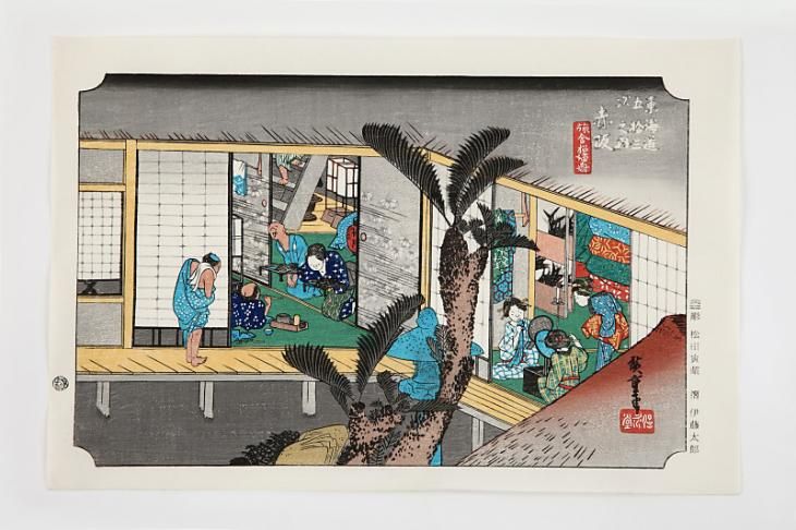 絵】 ☆ 油画 東南アジア河岸風景図 ☆ 作家物 純手描き 真作保証 西洋