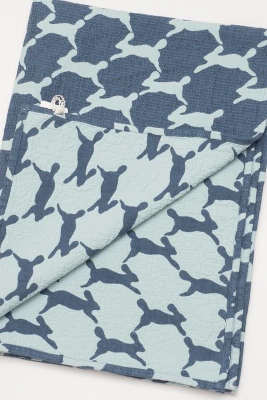 mina perhonen run run runコットンリネンブランケット Small - ミナ