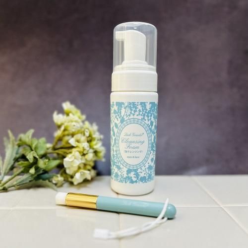 泡クレンジング(マツエクに優しい目元&全顔メイク落とし)ブラシ付き