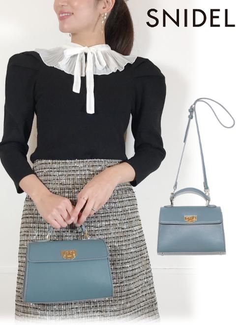 snidel （スナイデル）フロントメタルバッグ 21秋冬 【SWGB214628