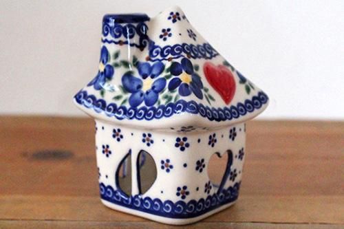 VENA」アロマポット・えんとつハウス【ブルー・フラワー