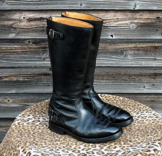 ゴールドトップブーツ uk9 27cm 27.5cm ロッカーズ バイカー カフェ