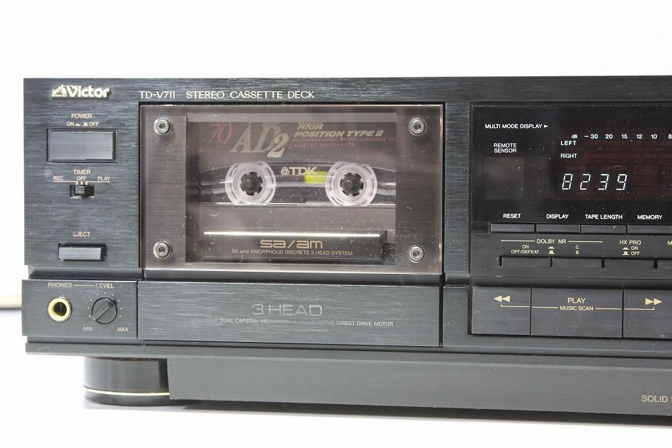 TD-V711｜｜Victor ビクター 3ヘッドカセットデッキ｜中古品｜修理販売