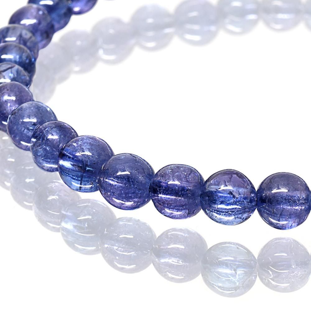 高品質] タンザナイト ブレスレット 6mm #MF515 - プレミアム天然石