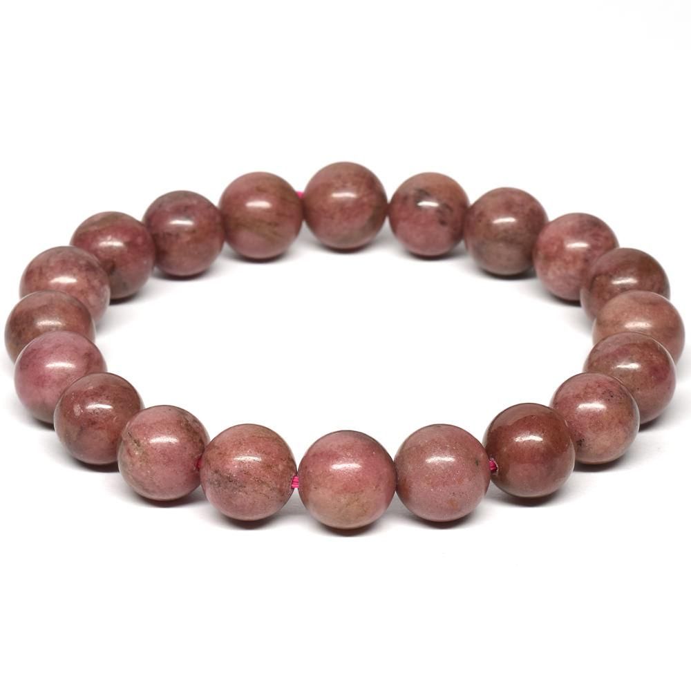 青森県産 津軽錦緋石 ブレスレット 10.5mm #QM302 - プレミアム天然石