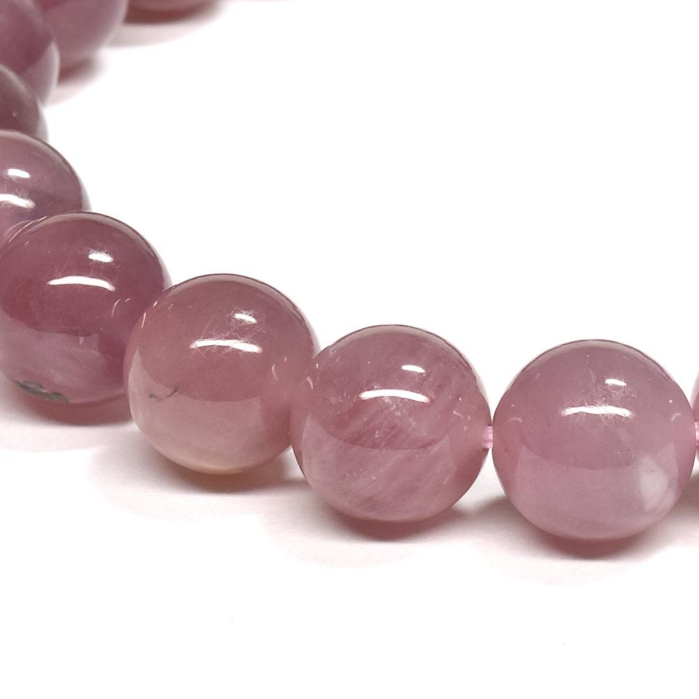 ディープローズクォーツ ブレスレット 9.5mm #RE423 - プレミアム