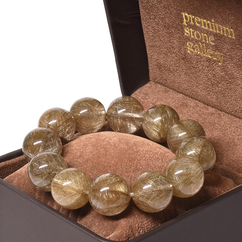 シルバールチルクォーツ ブレスレット 19.5mm #A2701 - プレミアム