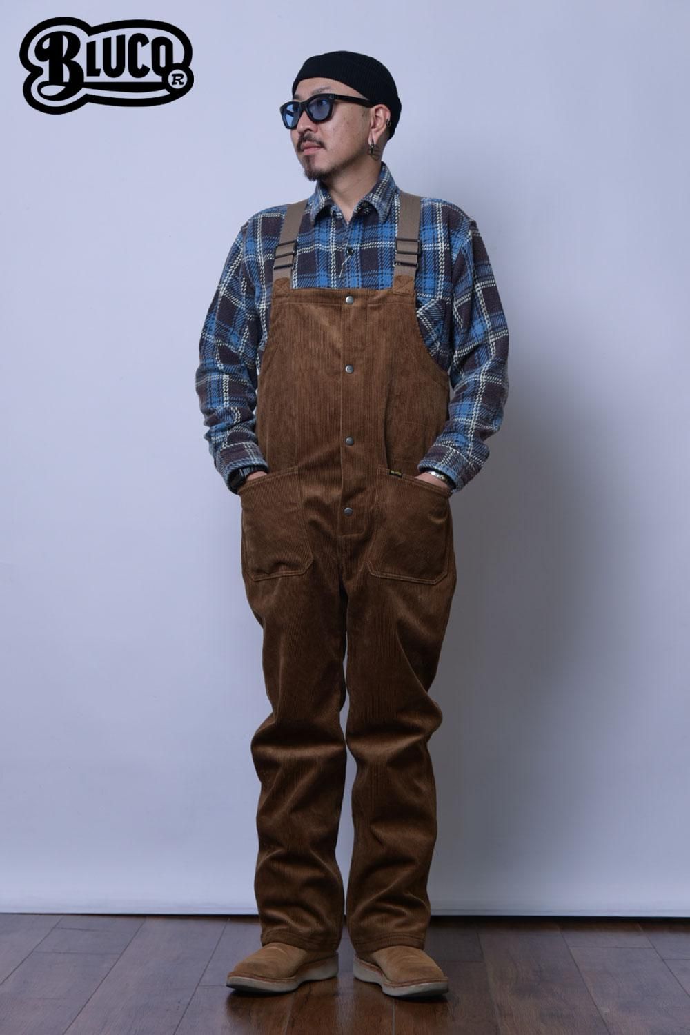 BLUCO WORK GARMENT(ブルコ) コーデュロイオーバーオール OL-150W-022