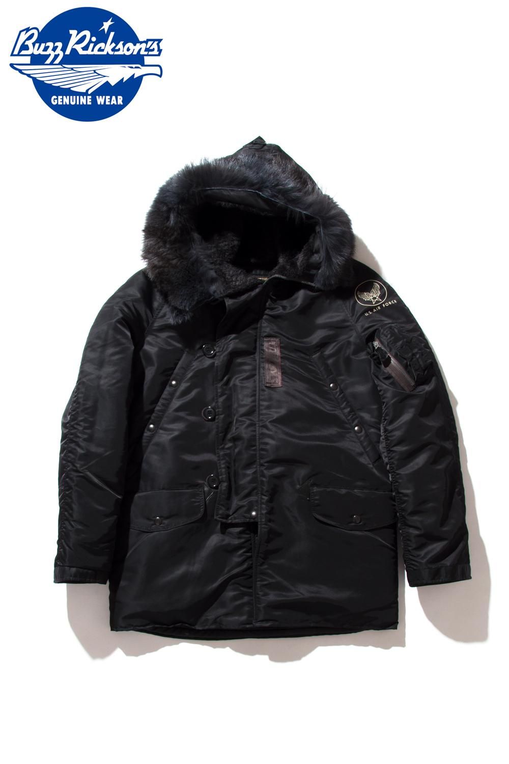 バズリクソンズ(BUZZ RICKSON'S) N-3Bフライトジャケット TYPE BLACK N