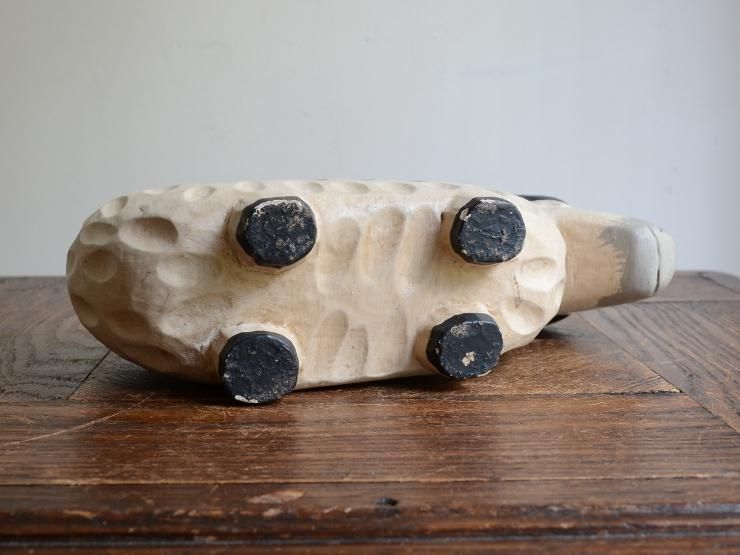 ヴィンテージ ひつじモチーフ 木製オブジェ｜アンティーク雑貨