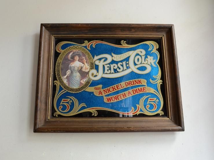 ペプシコーラ ヴィンテージパブミラー｜アンティーク雑貨｜CHELSEA